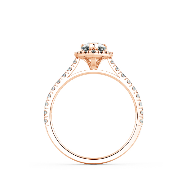 Nhẫn đính hôn Halo đai tấm NCH8301 5